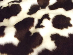 1 pair of Fuzzy Faux fur Headrest covers in a choice of print's brown cow