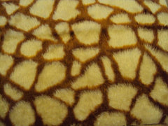 1 pair of Fuzzy Faux fur Headrest covers in a choice of print's giraffe