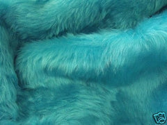 Fluffy faux fur Rectangular Tissue Box Cover choice of colours Turquoise