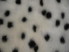 Large 7 Piece print fluffy car accessories set faux fur Choice of print dalmatian