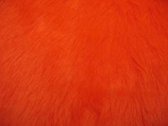 1 single Fuzzy faux fur Orange shoulder strap pad / guitar / car / bag furry and fluffy