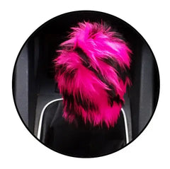 Fuzzy faux fur Gear knob stick shift cover choose your Print