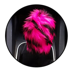 Fuzzy faux fur Gear knob stick shift cover choose your Print