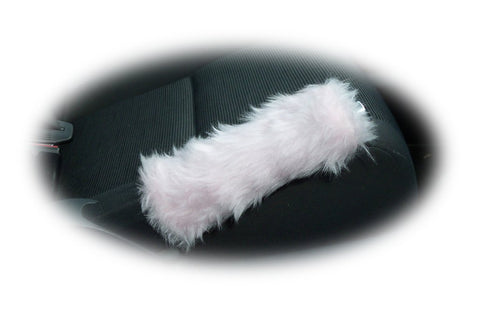 Fuzzy faux fur Baby Pink Handbrake cover cute