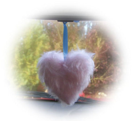 Cute Baby Pink Fluffy heart hanging