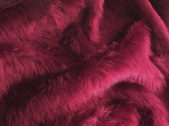 1 pair of Plain furry faux fur fluffy fuzzy plain car seat headrest covers choice of colour Burgundy