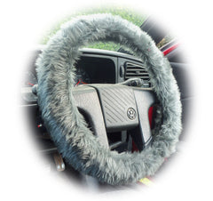 Fuzzy furry steering wheel cover choice of colour's