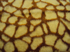 Fuzzy Monster car steering wheel cover Printed faux fur choice of print Giraffe