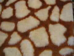 Giraffe print fuzzy faux fur car steering wheel cover Cute