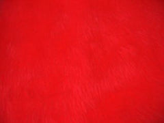 Red fuzzy faux fur shoulder strap pad single
