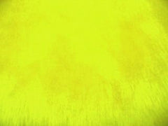 Yellow fuzzy faux fur car seatbelt pads 1 pair