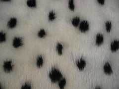 Dalmatian spot fuzzy car steering wheel cover