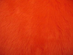 Fuzzy faux fur Orange car seatbelt pads furry and fluffy 1 pair
