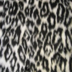 Fuzzy Monster car steering wheel cover Printed faux fur choice of print Snow Leopard