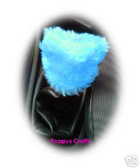 Fuzzy faux fur Gear knob stick shift cover choose your colour Teal
