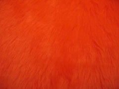 1 single Fuzzy faux fur Orange shoulder strap pad / guitar / car / bag furry and fluffy Poppys Crafts