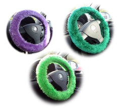 Fuzzy furry steering wheel cover choice of colour's