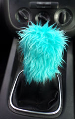 Fuzzy faux fur Gear knob stick shift cover choose your colour