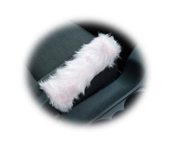 Fuzzy faux fur Baby Pink Handbrake cover cute Poppys Crafts