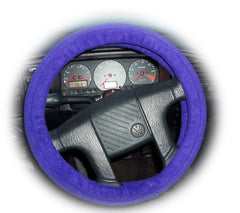 Gorgeous dark Purple fleece car steering wheel cover Poppys Crafts