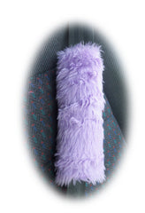 Single fluffy faux fur seatbelt pad / shoulder pad in choice of colour Poppys Crafts