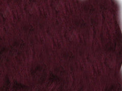 Burgundy red fuzzy faux fur car steering wheel cover Poppys Crafts