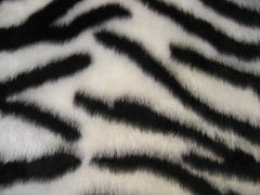 Black and white faux fur Zebra Stripe fuzzy car steering wheel cover Poppys Crafts