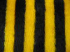 Bumble Bee stripey faux fur seatbelt pads 1 pair Poppys Crafts