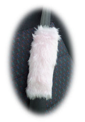 Pretty Baby pink fluffy Steering wheel cover and matching fuzzy seatbelt pads Poppys Crafts