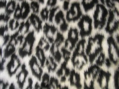 Snow Leopard print faux fur car seatbelt pads 1 pair Poppys Crafts